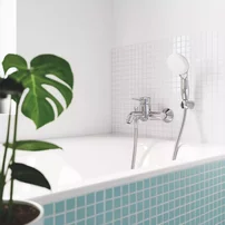 Baterie cada-dus monocomanda Grohe Start Classic crom lucios