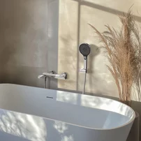 Baterie cada-dus Rubineta CosyThermo crom lucios cu set de dus para 3 functii