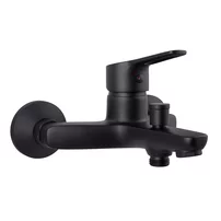 Baterie cada-dus Rubineta Uno monocomanda finisaj negru mat