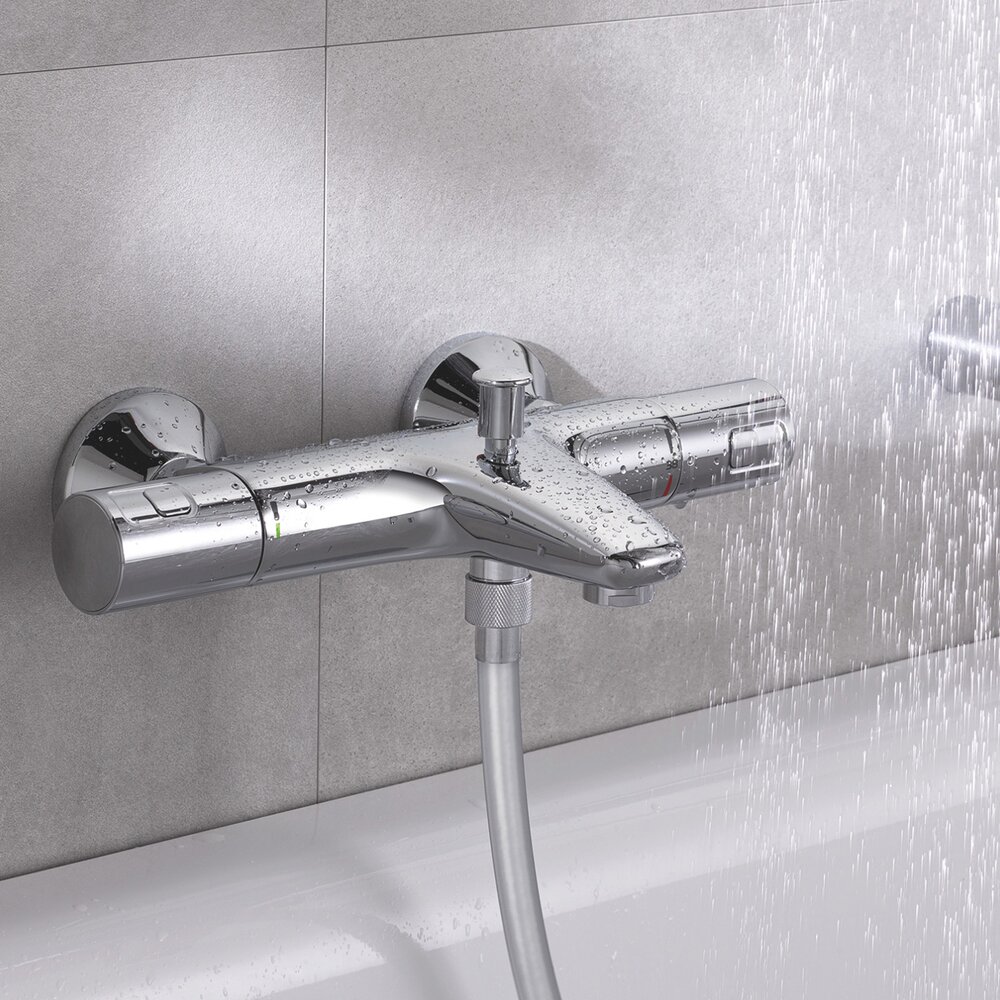 Baterie cada-dus termostatata Grohe Precision Start crom lucios