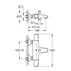 Baterie cada-dus termostatata Grohe Precision Start crom lucios picture - 3