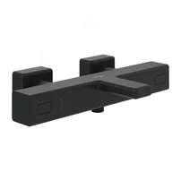 Baterie cada-dus termostatata Villeroy&Boch Angular negru mat