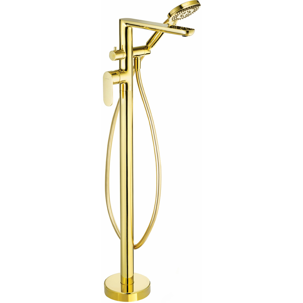 Baterie cada freestanding Deante Alpinia auriu