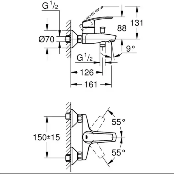 Baterie cada monocomanda Grohe Start picture - 2