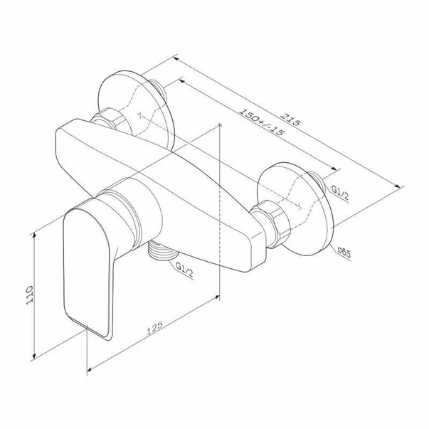 Baterie dus AM.PM Flash F9H20000, monocomanda, crom picture - 8