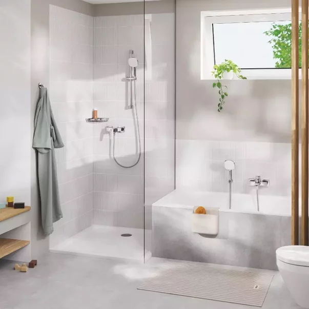 Baterie dus Grohe Cubeo monocomanda crom lucios picture - 2