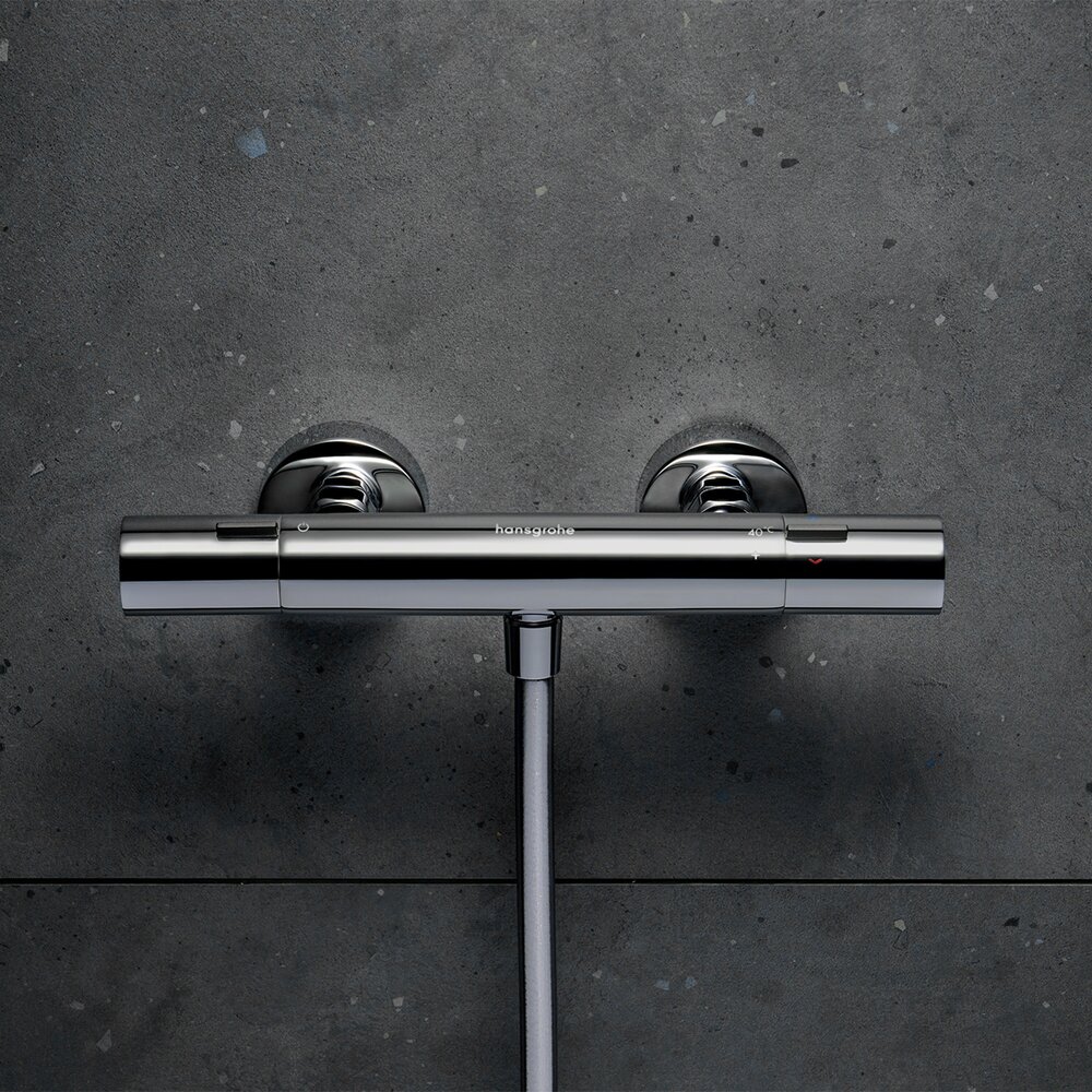 Baterie dus Hansgrohe Ecostat Fine termostatata crom lucios