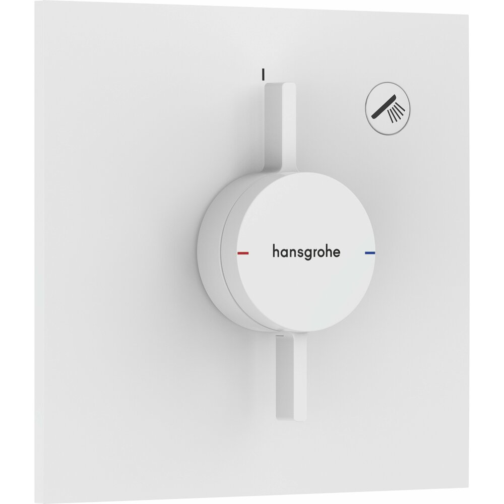 Baterie dus incastrata alb mat Hansgrohe DuoTurn E 1 functie