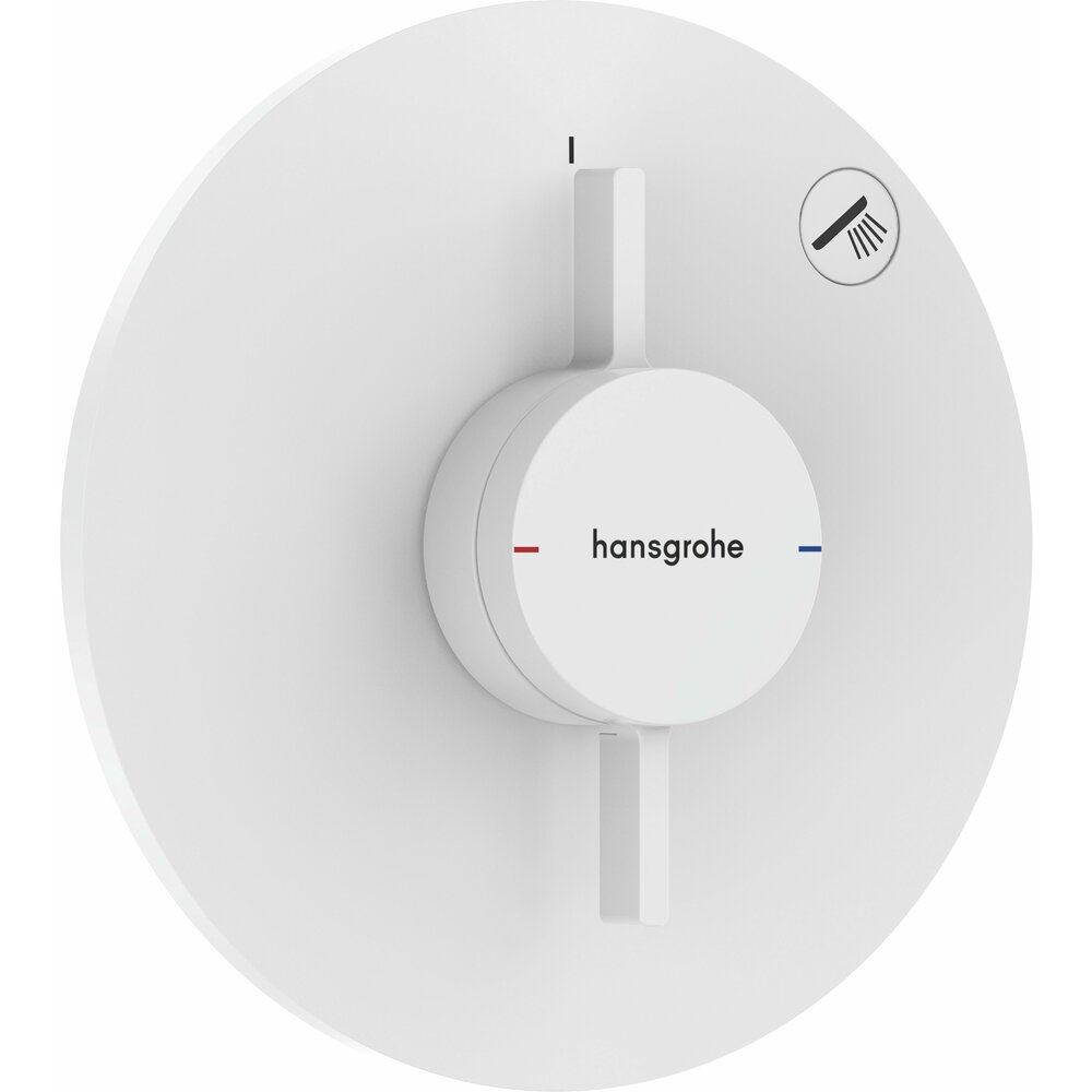 Baterie dus incastrata alb mat Hansgrohe DuoTurn S 1 functie