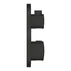 Baterie dus incastrata cu termostat Grohe Grohtherm 2 iesiri negru mat rotund picture - 2
