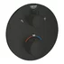 Baterie dus incastrata cu termostat Grohe Grohtherm 2 iesiri negru mat rotund picture - 4