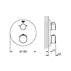 Baterie dus incastrata cu termostat Grohe Grohtherm 2 iesiri negru mat rotund picture - 5