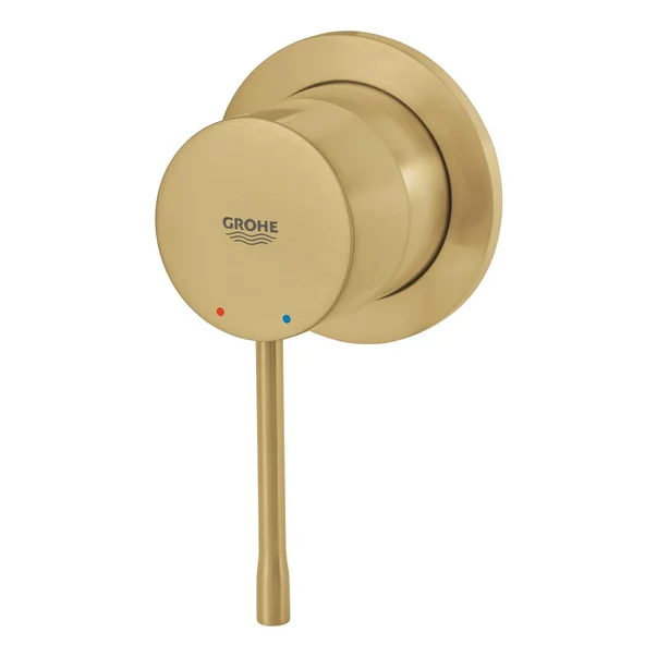 Baterie dus incastrata Grohe Essence auriu periat Cool Sunrise cu corp ingropat picture - 4