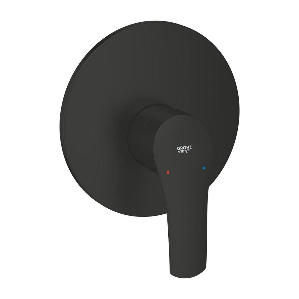 Baterie dus incastrata Grohe Eurosmart negru mat fara corp ingropat