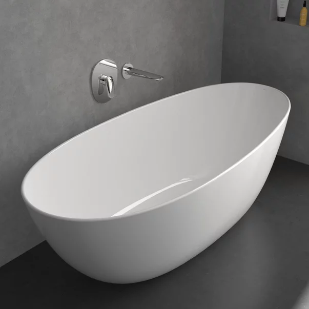 Baterie dus incastrata Villeroy&Boch Antao crom lucios fara corp ingropat picture - 6