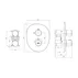 Baterie dus incastrata Villeroy&Boch Antao termostatata crom lucios fara corp ingropat picture - 7