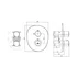 Baterie dus incastrata Villeroy&Boch Antao termostatata nichel periat fara corp ingropat picture - 3