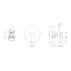 Baterie dus incastrata Villeroy&Boch Architectura monocomanda crom lucios fara corp ingropat picture - 7