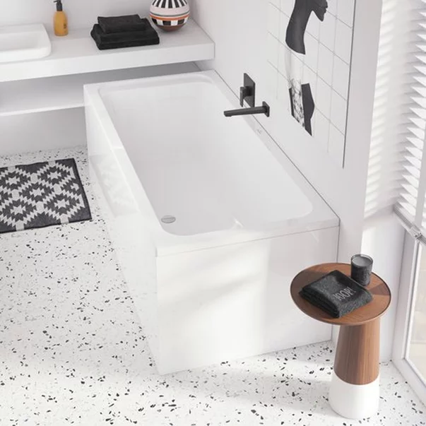 Baterie dus incastrata Villeroy&Boch Architectura Square negru mat fara corp ingropat picture - 5