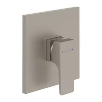 Baterie dus incastrata Villeroy&Boch Architectura Square nichel periat fara corp ingropat