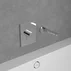 Baterie dus incastrata Villeroy&Boch Conum crom lucios fara corp ingropat picture - 2