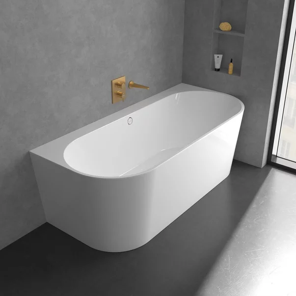 Baterie dus incastrata Villeroy&Boch Conum termostatata auriu periat fara corp ingropat picture - 6