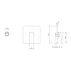 Baterie dus incastrata Villeroy&Boch Subway 3.0 crom lucios fara corp ingropat picture - 7