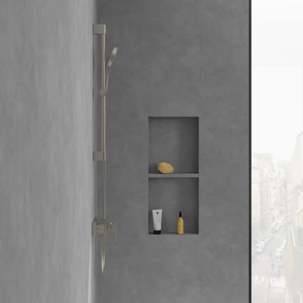 Baterie dus monocomanda Villeroy&Boch Architectura Square nichel periat picture - 4