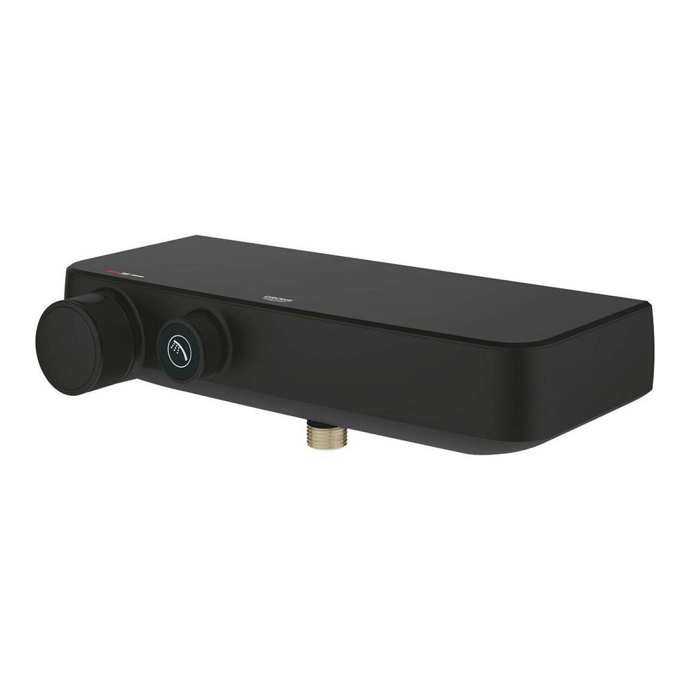 Baterie dus negru mat Grohe Grohtherm SmartControl