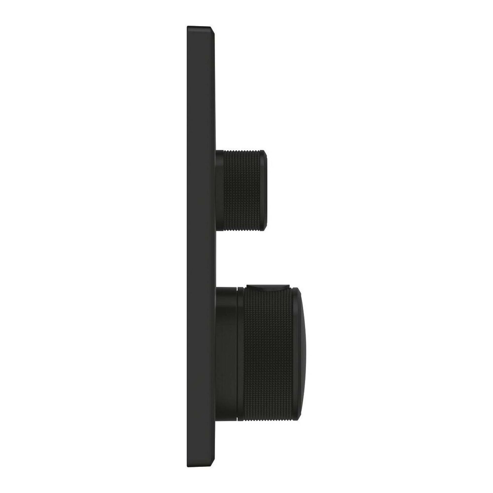 Baterie dus negru mat Grohe Grohtherm SmartControl termostatica patrata 2 iesiri