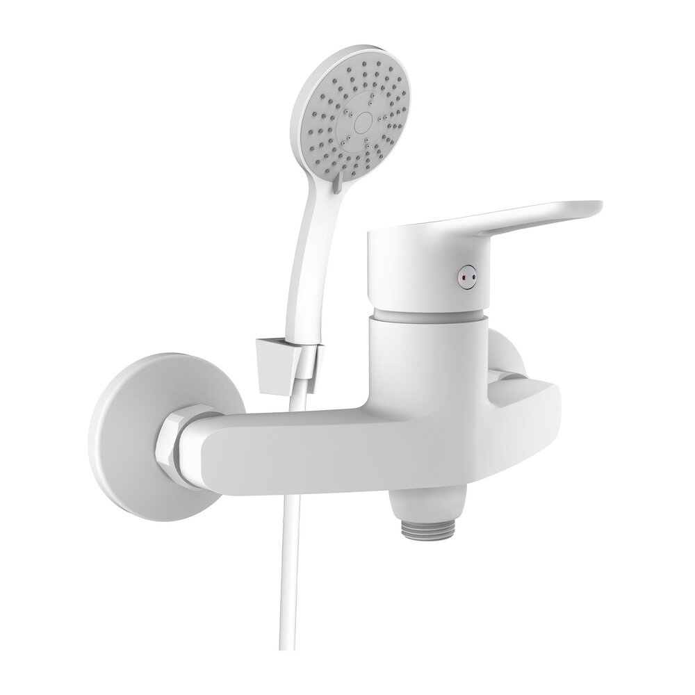 Baterie dus Rubineta Uno monocomanda negru mat cu set de dus para 3 functii