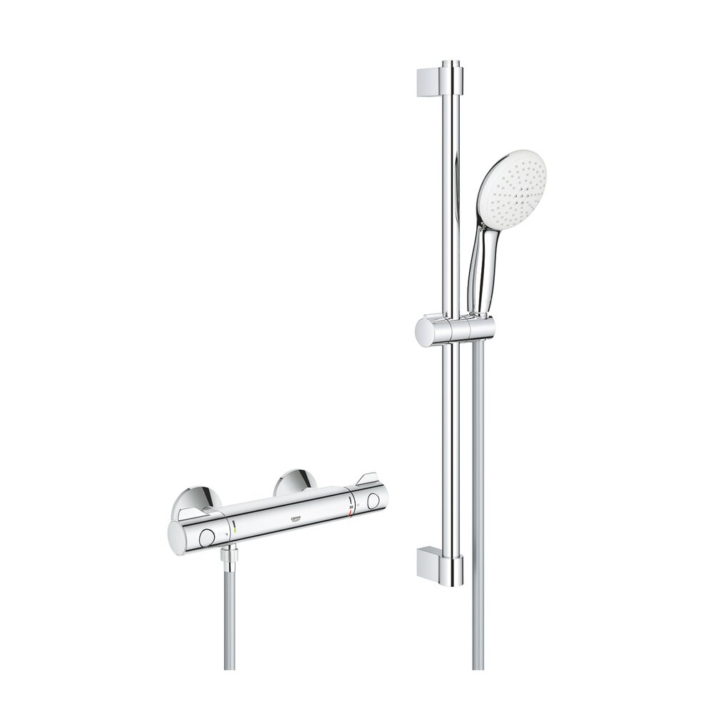 Baterie dus termostatata Grohe Grohtherm 800 crom lucios cu set de dus