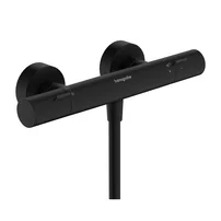 Baterie dus termostatata Hansgrohe Ecostat Fine negru mat