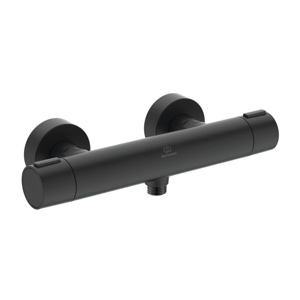 Baterie dus termostatata din aluminiu Ideal Standard Alu+ negru mat