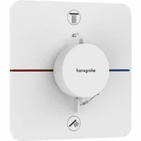 Baterie dus termostatata incastrata alb mat Hansgrohe ShowerSelect Comfort Q 2 functii
