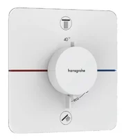 Baterie dus termostatata incastrata alb mat Hansgrohe ShowerSelect Comfort Q  2 functii EN1717