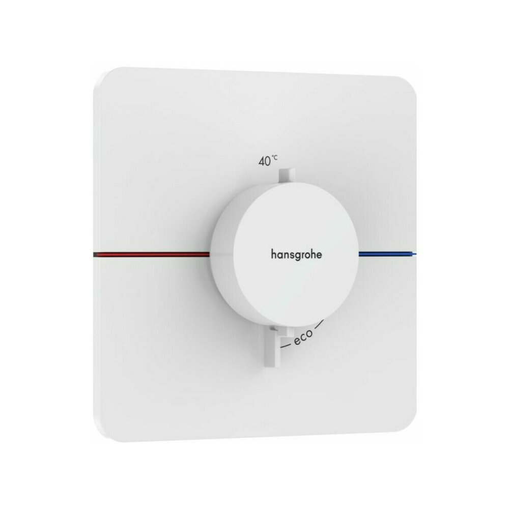 Baterie dus termostatata incastrata alb mat Hansgrohe ShowerSelect Comfort Q