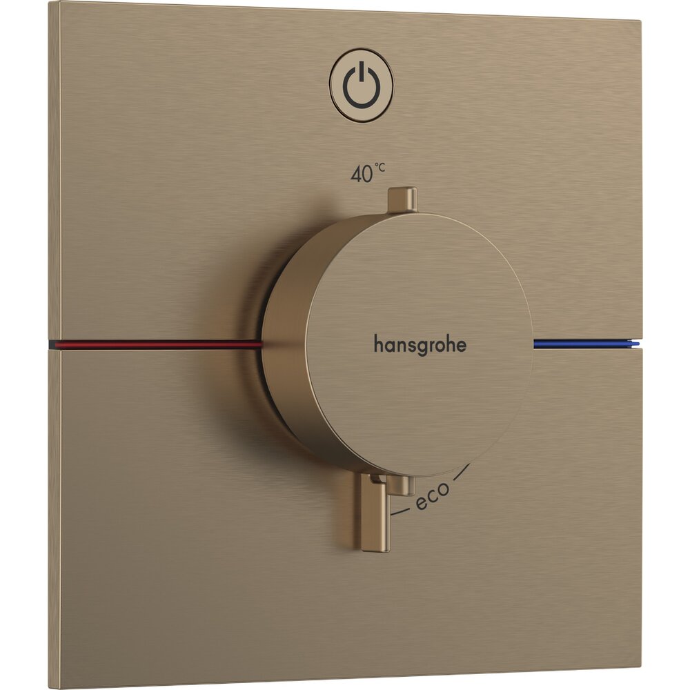 Baterie dus termostatata incastrata bronz periat Hansgrohe ShowerSelect Comfort E 1 functie