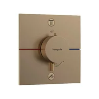 Baterie dus termostatata incastrata bronz periat Hansgrohe ShowerSelect Comfort E 2 functii