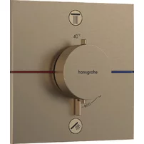 Baterie dus termostatata incastrata bronz periat Hansgrohe ShowerSelect Comfort E 2 functii EN1717