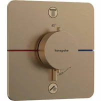 Baterie dus termostatata incastrata bronz periat Hansgrohe ShowerSelect Comfort Q 2 functii
