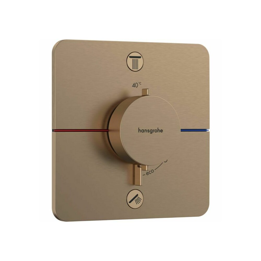 Baterie dus termostatata incastrata bronz periat Hansgrohe ShowerSelect Comfort Q 2 functii