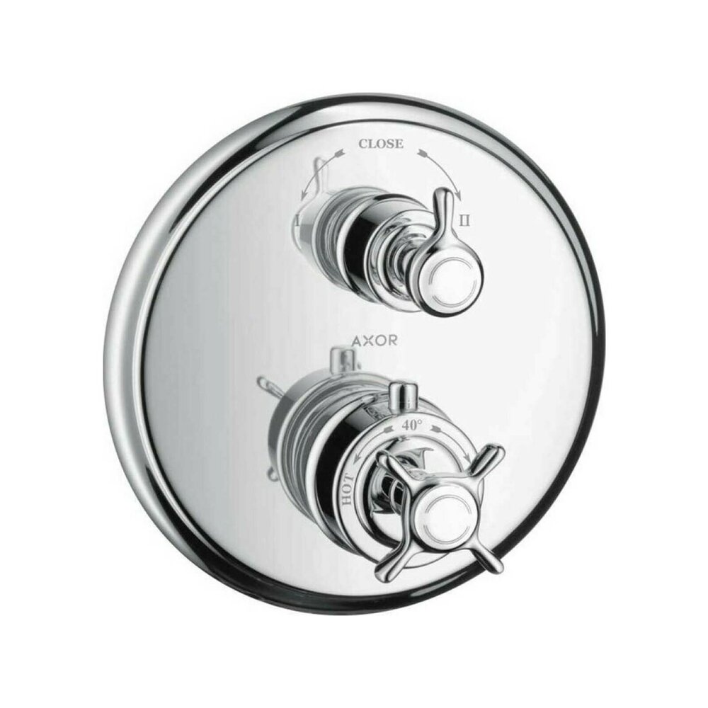 Baterie dus termostatata incastrata Hansgrohe Axor Montreux cu divertor