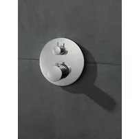 Baterie dus termostatata incastrata Hansgrohe Axor Uno cu divertor