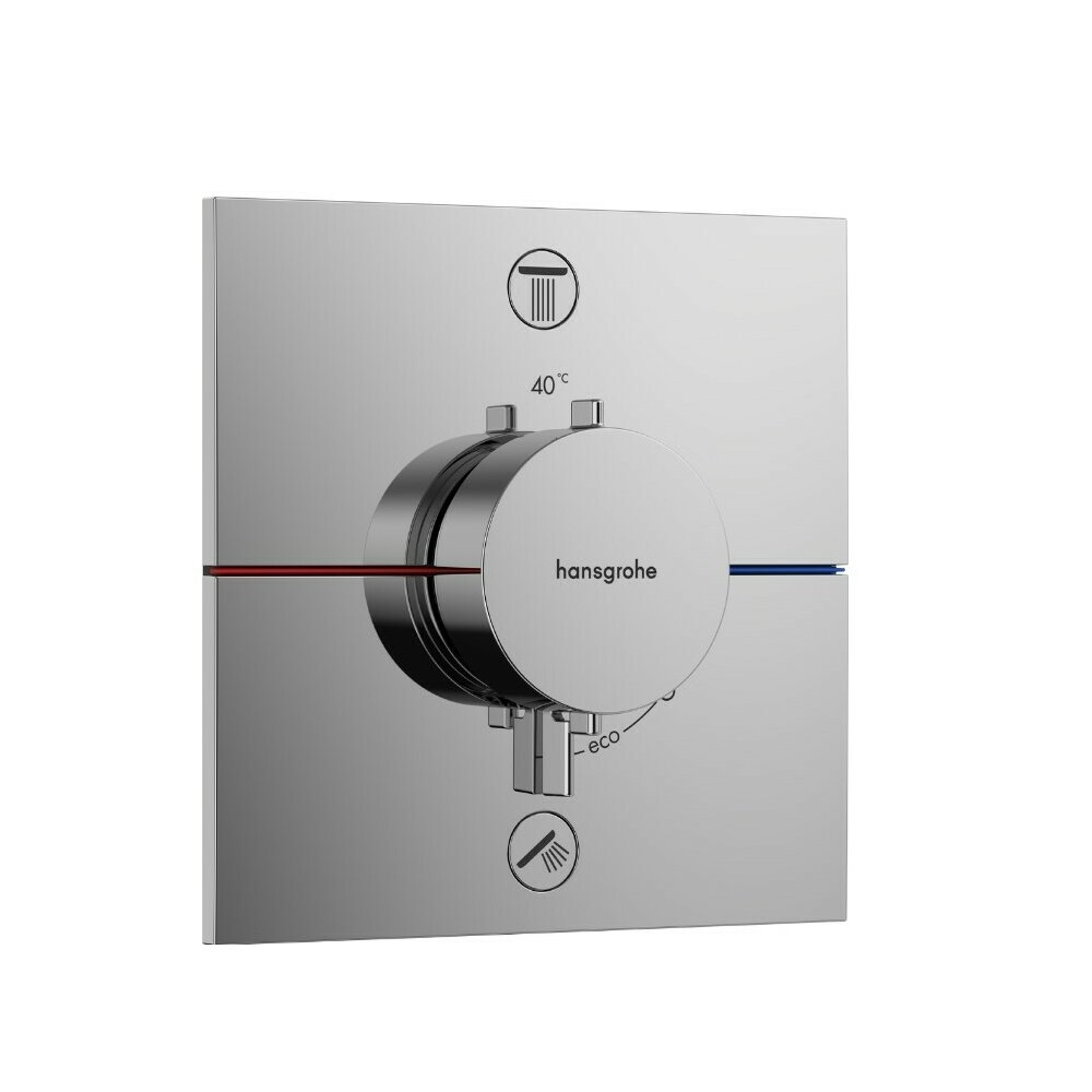 Baterie dus termostatata incastrata Hansgrohe ShowerSelect Comfort E 2 functii