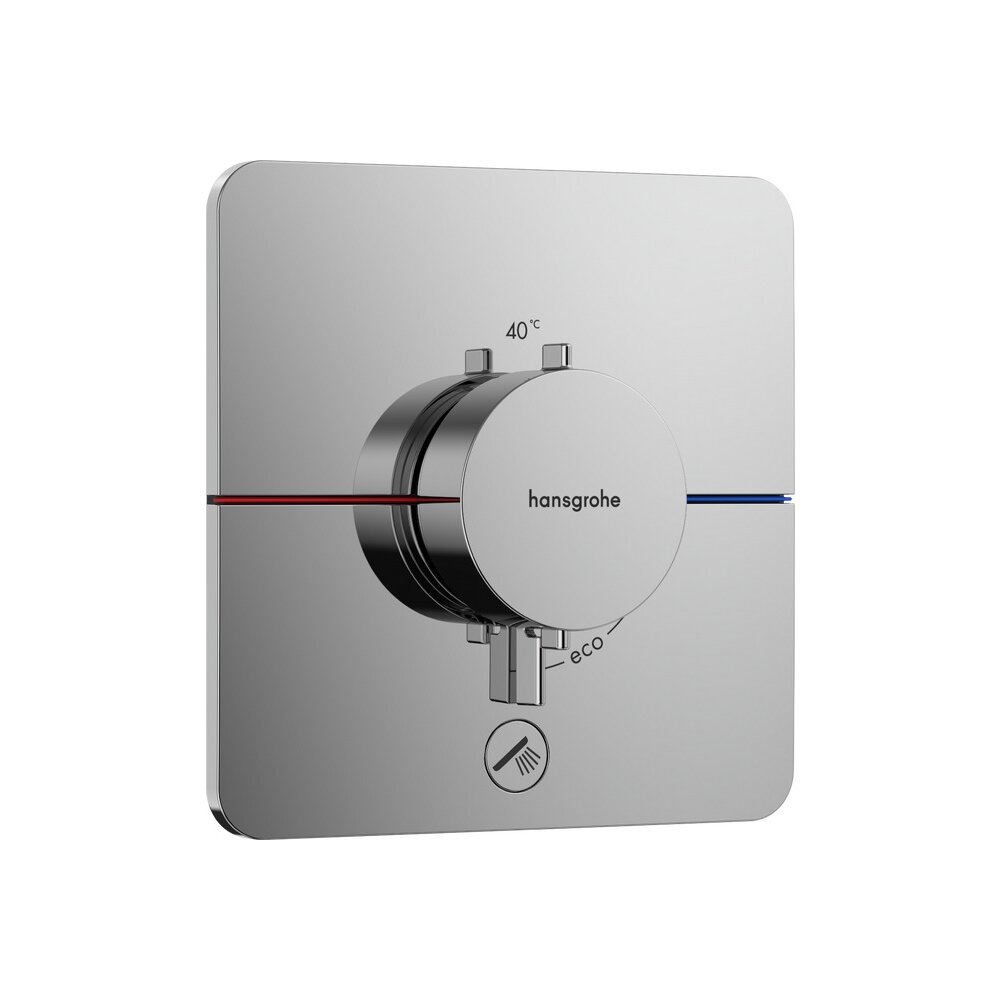Baterie dus termostatata incastrata Hansgrohe ShowerSelect Comfort Q 1 functie si iesire suplimentara