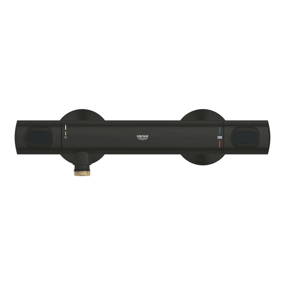 Baterie dus termostatata negru mat Grohe Grohtherm 500