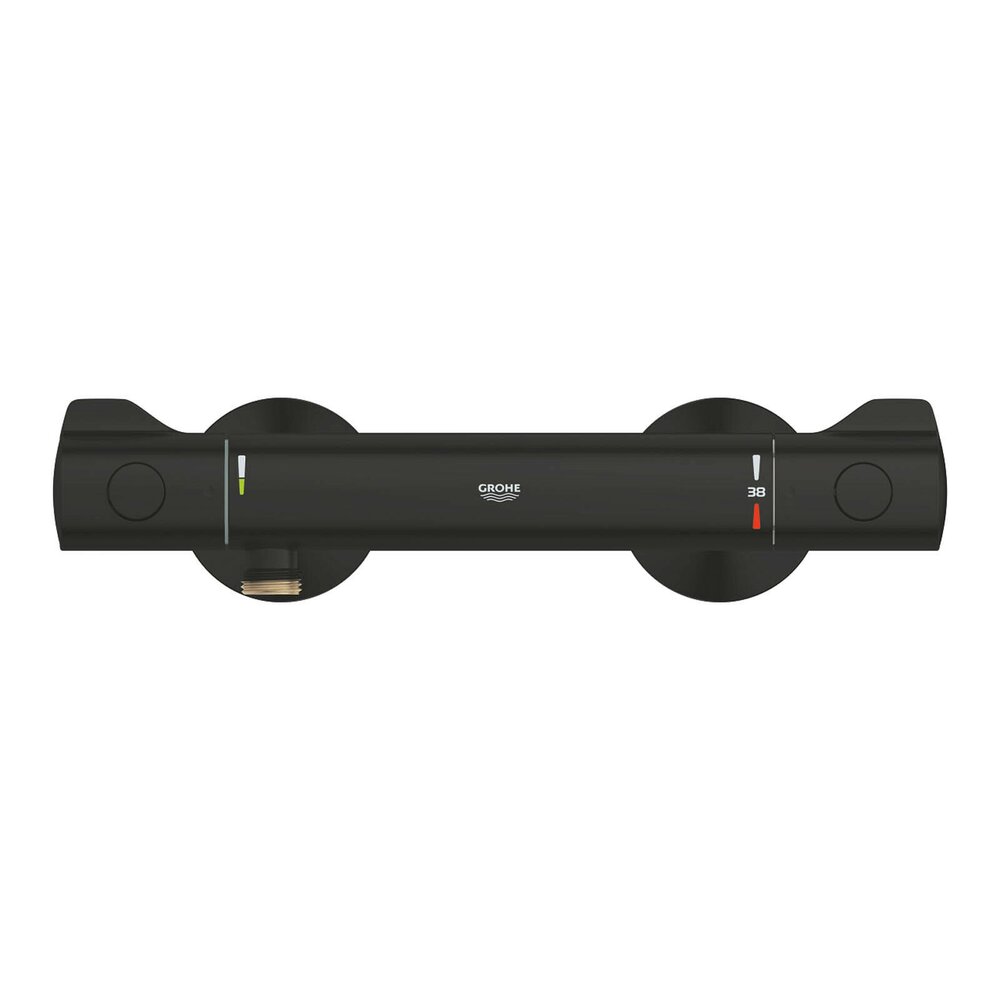 Baterie dus termostatata negru mat Grohe Grohtherm 800