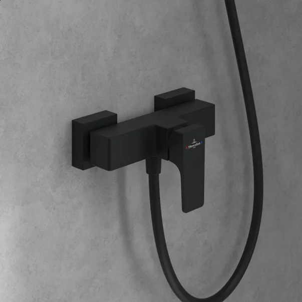 Baterie dus Villeroy&Boch Architectura Square monocomanda negru mat picture - 2