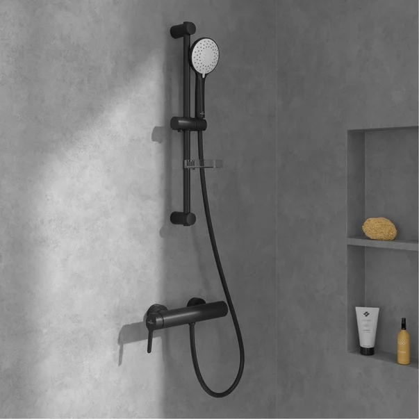 Baterie dus Villeroy&Boch Skyla monocomanda negru mat picture - 3